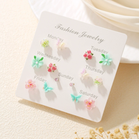 Anting-anting resin lemon imut, perhiasan minimalis segar yang ramah untuk tindik telinga, anting-anting kecil mungil untuk pelajar