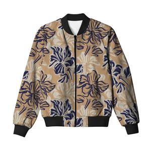 Meilleures ventes de blousons bombardiers longs au design classique Variété à la mode avec veste à sublimation à chaud avec logo à l'avant - Product Image 5