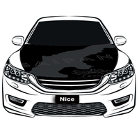 Housse de capot de voiture personnalisée inspirée de Saipan, protection de capot pour exposition sur le thème des véhicules et cadeau exclusif personnalisé