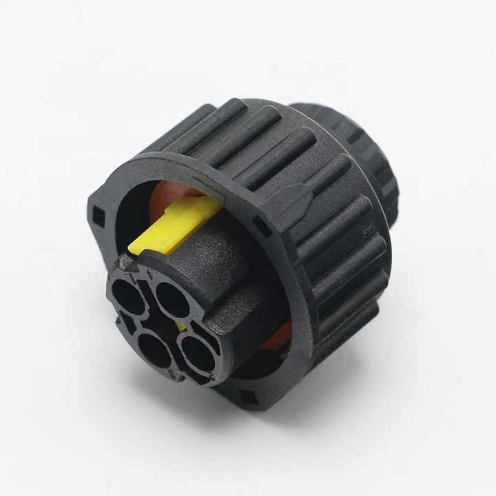 4 Pin AMP Female Waterproof Cable Connector for Engine Plug