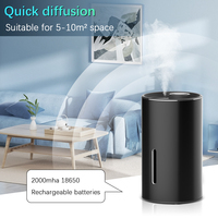 Machine portable à huile essentielle d'arôme à batterie rechargeable en aluminium Mini diffuseur de parfum de luxe sans eau pour voiture
