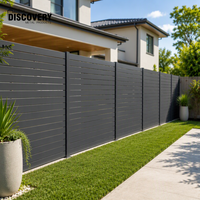 Clôture en aluminium à lattes horizontales sur mesure pour maison moderne, jardin et espaces extérieurs