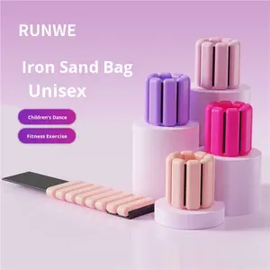 مجموعة أوزان سيليكون فولاذية قابلة للتعديل للمعصم والقدم، حزام معصم وحلقة قدم، لتمارين اليوغا والتدريب بالجاذبية - Product Image 1