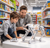 Chien robot télécommandé RC, chiot interactif programmable, jouet électronique pour enfants, cadeau pour garçons