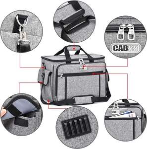 Étui de transport pour machine à coudre pliable, durable, de bonne qualité, avec roulettes. - Product Image 3