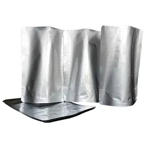 Longine Hochtemperatur-Stand-Up-Lebensmittel verpackung Selbst dichtende Aluminium folie Metallic Retort Pouch Bag