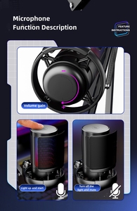 Micrófono ajustable RGB <span class=keywords><strong>para</strong></span> juegos más vendido, micrófono de condensador de transmisión <span class=keywords><strong>en</strong></span> <span class=keywords><strong>vivo</strong></span> RGB <span class=keywords><strong>para</strong></span> <span class=keywords><strong>cantar</strong></span> - Product Image 4