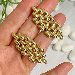 Pendientes de Cadena con Encanto de Chica Urbana - Product Image 2