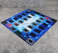 MONKEY Tapis de jeu de cartes en néoprène 24"x24" avec design personnalisé MTG TCG pour 2 joueurs