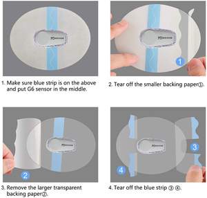 Parche CGM Stock Freetyle Libre 2, Vendaje Impermeable y Transpirable, Certificación CE, Adhesivo de Larga Duración, Opciones Multicolor para - Product Image 4