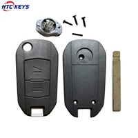 Coque de remplacement de clé de voiture de bonne qualité, 2 boutons, étui rabattable pour clé de voiture O-pel