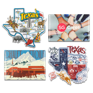Aimants de réfrigérateur en métal personnalisés avec logo promotionnel, souvenir avec forme personnalisée, design écologique - Product Image 2
