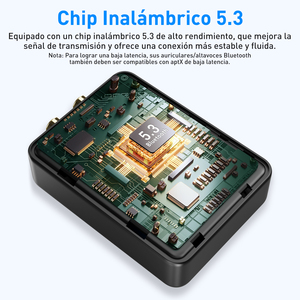 Trasmettitore e Ricevitore <span class=keywords><strong>Bluetooth</strong></span> 5.0 1Mii Mini, Adattatore Audio Wireless da <span class=keywords><strong>RCA</strong></span> a 3.5mm per Altoparlanti, Plug and Play, Ricetrasmettitore a Doppia Connessione - Product Image 3