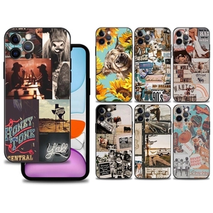 1000 + Custom cow boy occidentale cow girl Collage TPU custodia in <span class=keywords><strong>silicone</strong></span> per <span class=keywords><strong>iPhone</strong></span> 11 12 13 14 15 Pro Max stampa cassa del telefono sublimazione - Product Image 1