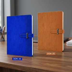 Agenda de Cuero PU Premium, Diario, Planificador, con Cierre de Correa, para Oficina, Reuniones de Negocios, Escritura de Notas, Juego de Regalo Personalizado - Product Image 3