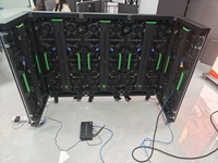 Pantalla LED P3.91 de 6 Paneles para Cabina de DJ, Interactiva, para Discotecas, Escenarios, Exhibiciones, Soporte Móvil Personalizado
