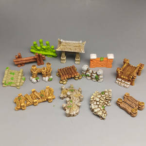 การตกแต่งภายในรถด้วยงานฝีมือทำจากเรซินของตกแต่งบ้านรั้วขั้นบันได<span class=keywords><strong>ประตู</strong></span>สะพานประดิษฐ์ขนาดเล็กของขวัญของตกแต่งบ้าน - Product Image 4