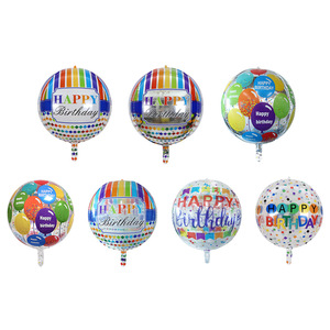 Emay, OEM Factory, 22 pulgadas, letras impresas en arcoíris, helio, suministros para fiesta de cumpleaños, decoración redonda, globos de aluminio - Product Image 4