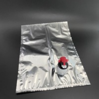 Sac à bavoirs en boîte pour vin, emballage en plastique en aluminium aseptique personnalisé, distributeur de vin, valve à bavoirs, sac de boisson liquide pour boire