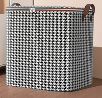 Boîte de rangement pour vêtements en tissu non tissé pliable de grande capacité, rectangulaire, 110L, anti-poussière, lavable, panier à linge / sacs