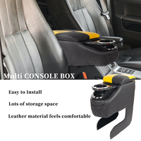 Carfu Aksesoris Interior Mobil Multi-kayu Penjualan Laris Sandaran Tangan dengan Tempat Minuman Mobil Pabrik Grosir Kotak Konsol Amrest
