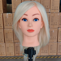 Tête d'entraînement de Mannequin de cheveux Offre Spéciale humains longs avec pince, poupées de coiffure Mannequin de cheveux humains réels avec épaules