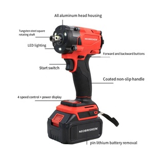 NEOBRISKEN 500W Cordless Portable Wrench Impact Lithium Battery Multi-Functional Handheld <b>Power</b> <b>Tool</b> Industrial 21V N160 Scrow D - Product Image 2