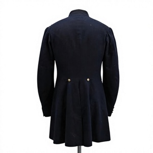 Manteau long pour homme du XIXe siècle, uniforme historique, vêtement d'extérieur à manches longues, style musée, à un seul bouton - Product Image 3