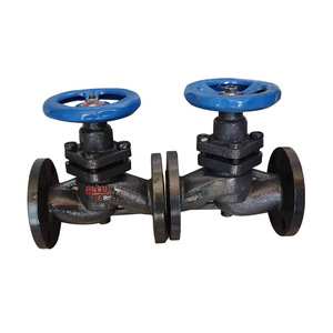 U41S-16 Flanged Plunger Valve Cast Iron 4 Inch High Temperature Steam Manual Angle Valve - Product Image 1