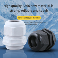Vente en gros de presse-étoupes de type CNAOM M presse-étoupe en nylon joint en plastique connecteur IP68 M12 M16 M20 M22 M25 presse-étoupe