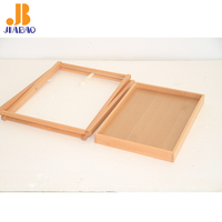 Jiabao Plateau pliable en bois Plateau pour canapé Table de service pliante latérale Plateau de service en bois avec pieds pliants
