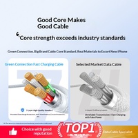 Kabel Data Pengisian Cepat L502 Dual Type-C PD 60W untuk iPhone 15 Pro Max untuk Ponsel CarPlay