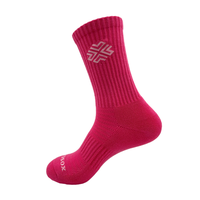RIHOSOX Chaussettes de sport en coton de qualité supérieure Logo personnalisé Design coloré anti-dérapant à la mode pour hommes femmes Saison d'hiver Bas de manchette
