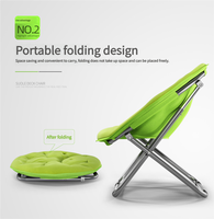 Fauteuil lune adulte avec grand dossier, chaise longue pliante inclinable, canapé de plage et de loisirs, fauteuil de relaxation moderne pour la maison et la plage