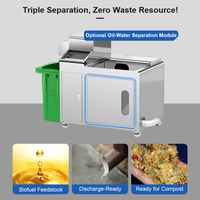 Machine à déchets alimentaires de cuisine avec déshydrateur Machine de recyclage des déchets alimentaires Broyeur à ordures avec séparation huile-eau
