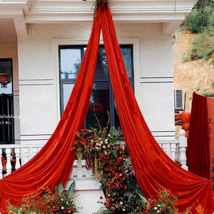 Бархатный занавес, красный бархатный сценический фон, свадебный фон из ткани - Product Image 3