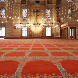 <span class=keywords><strong>Sala</strong></span> di preghiera del tappeto islamico della moschea in poliestere polipropilene stampato in Nylon - Product Image 1