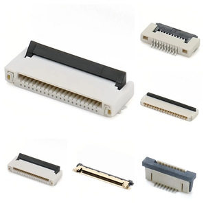 Cable Eléctrico <span class=keywords><strong>Conector</strong></span> FFC/FPC de 0.5mm 0.7mm 0.8mm de Paso, 12 18 20 34 40 32 Pines, Contacto Inferior y Superior de Media Cobertura - Product Image 1