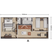 Casa de Playa Prefabricada de Lujo, Moderna, en Contenedor de Acero, Impermeable, Ecológica, con Paneles Sándwich, para Alquiler Vacacional, Oficina, Centro Comercial
