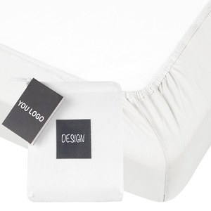 Jersey de algodón orgánico Sábana de <span class=keywords><strong>cuna</strong></span> ajustada súper suave Funda de cama de bebé de estilo liso - Product Image 2