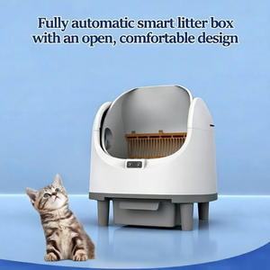 Slimme Zelfreinigende Kattenbak met App-besturing, Open Top, Grote Capaciteit, Dubbele Veiligheid, Anti-Klem Sensoren voor Meerdere Katten - Product Image 2