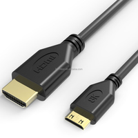 Câble coaxial noir de 20 cm, version 2.0, diamètre 5,5 mm, pour 4K 60Hz 3D 18 Gbps
