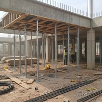 Étai de coffrage télescopique réglable en acier galvanisé pour support de construction, type échafaudage