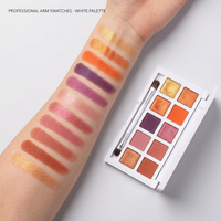Palette de fards à paupières de luxe à 12 couleurs, waterproof, mat et scintillant, finition chatoyante, sans cruauté, pour tous types de peau
