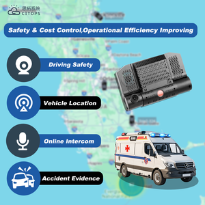 מערכת הקלטה לרכב MDVR ניידת עם מצלמה כפולה 2 ערוצים 1080P, מצלמת <span class=keywords><strong>DVR</strong></span> קדמית ומערכת ניטור מרחוק לנהג, <span class=keywords><strong>DVR</strong></span> לרכב עם 4G GPS, כרטיס TF כפול, מערכת הקלטה למונית - Product Image 2