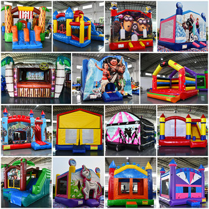 Lớn ngoài trời Inflatable lâu đài cho trẻ em trượt vuông Trampoline với nghịch ngợm lâu đài sân chơi - Product Image 4