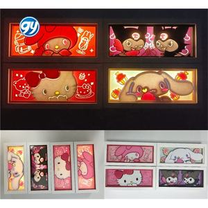 Lámpara de Papel 3D con Luz LED Nocturna de One Piece, Decoración de Habitación con Corte de Papel Manga, Regalo para Fiestas, Lámpara de Anime con Caja de Luz - Product Image 6