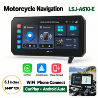 Écran CarPlay pour moto TIYPEOR, 6,1 pouces, Android Auto, CarLife, 8 cœurs, 4G LTE, 4 Go, 64 Go, GPS, caméra 1080P, TPMS pour Yamaha BMW
