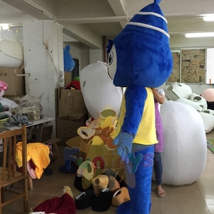 Funtoys azul sombrero niño dibujos animados Cosplay mascota disfraz <span class=keywords><strong>para</strong></span> Festival celebración fiesta <span class=keywords><strong>de</strong></span> cumpleaños - Product Image 2