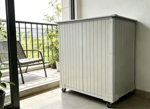 <span class=keywords><strong>Caja</strong></span> <span class=keywords><strong>de</strong></span> <span class=keywords><strong>Herramientas</strong></span> Móvil <span class=keywords><strong>con</strong></span> <span class=keywords><strong>Ruedas</strong></span>, Ecológica, Resistente a la Corrosión, a los Rayos UV y al Agua, <span class=keywords><strong>con</strong></span> Capacidad <span class=keywords><strong>de</strong></span> 6x3 pies para Jardín - Product Image 3